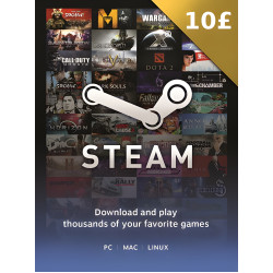 Steam Gift Card 110 GBP - Steam Key - United Kingdom